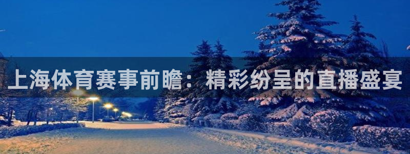 jr看球直播网：上海体育赛事前瞻：精彩纷呈的直播盛宴